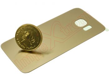 Gold battery cover without logo for Samsung Galaxy S6 Edge, G925F
